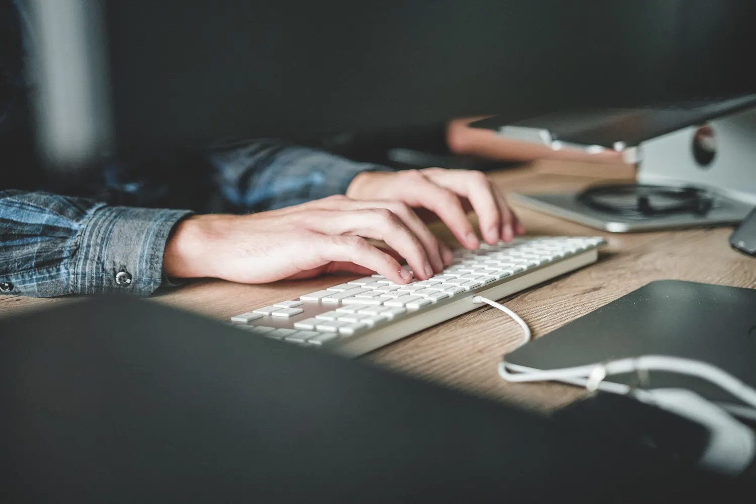 Typing on low-profile keyboard