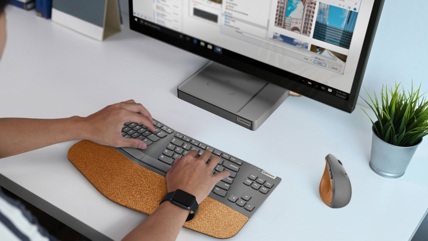Lenovo Go Wireless Vertical Mouse and Keyboard