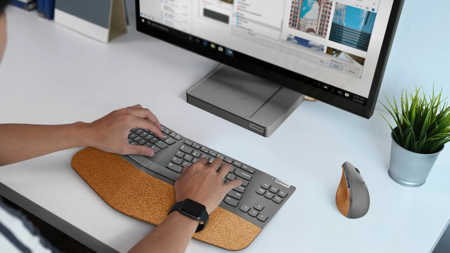Lenovo Go Wireless Vertical Mouse and Keyboard