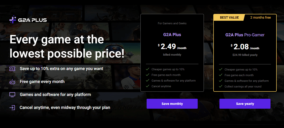 G2A Plus Subscription