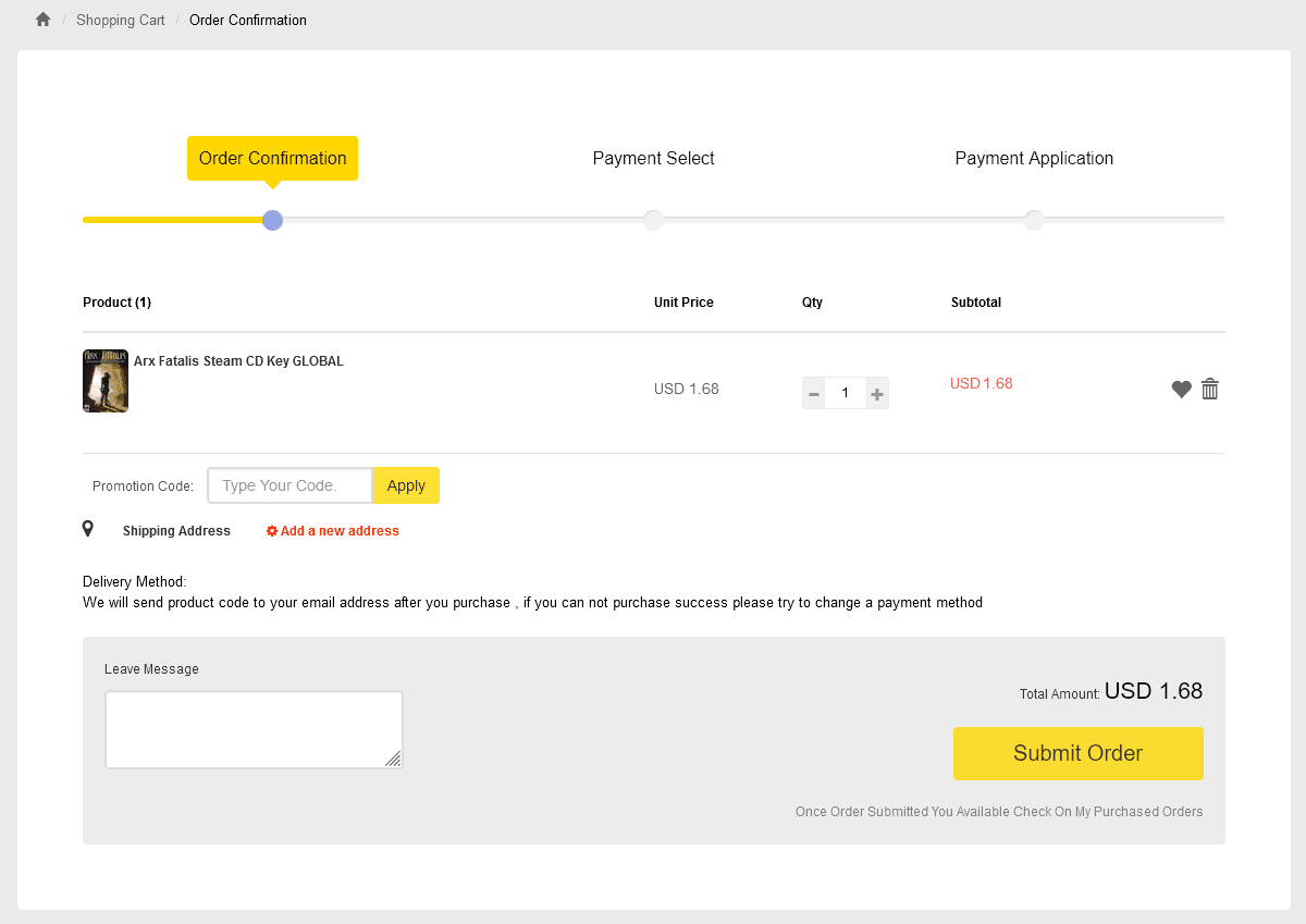 SCDKey checkout