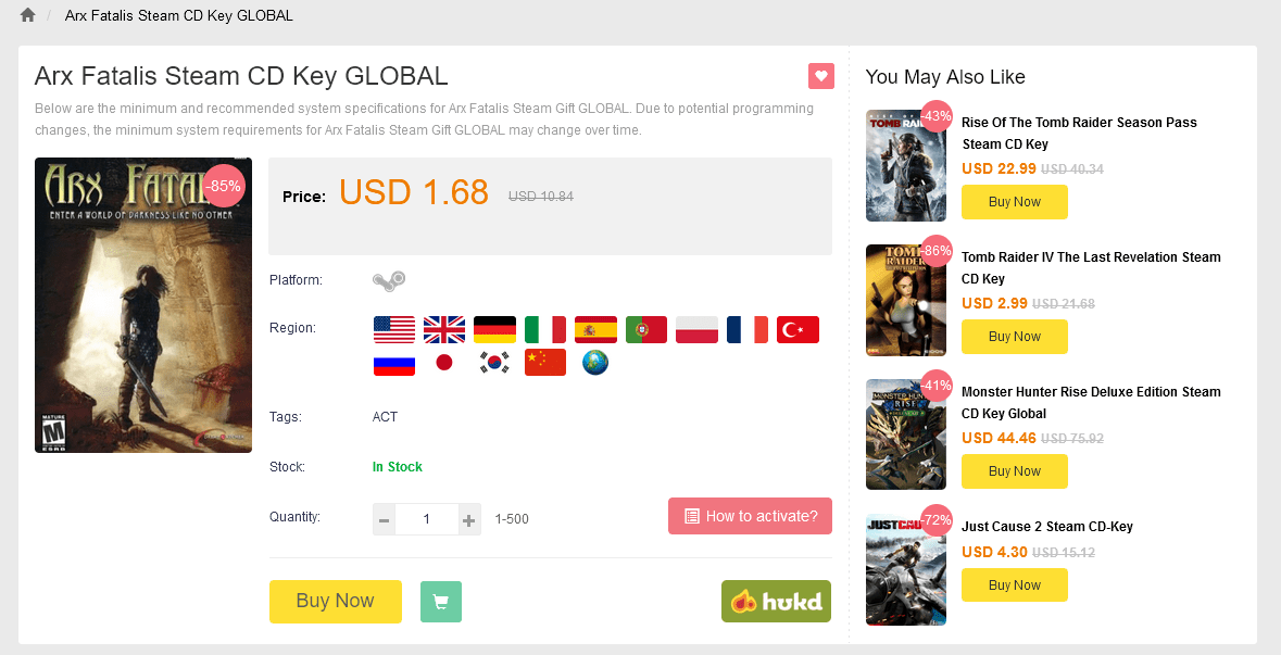 SCDKey product page