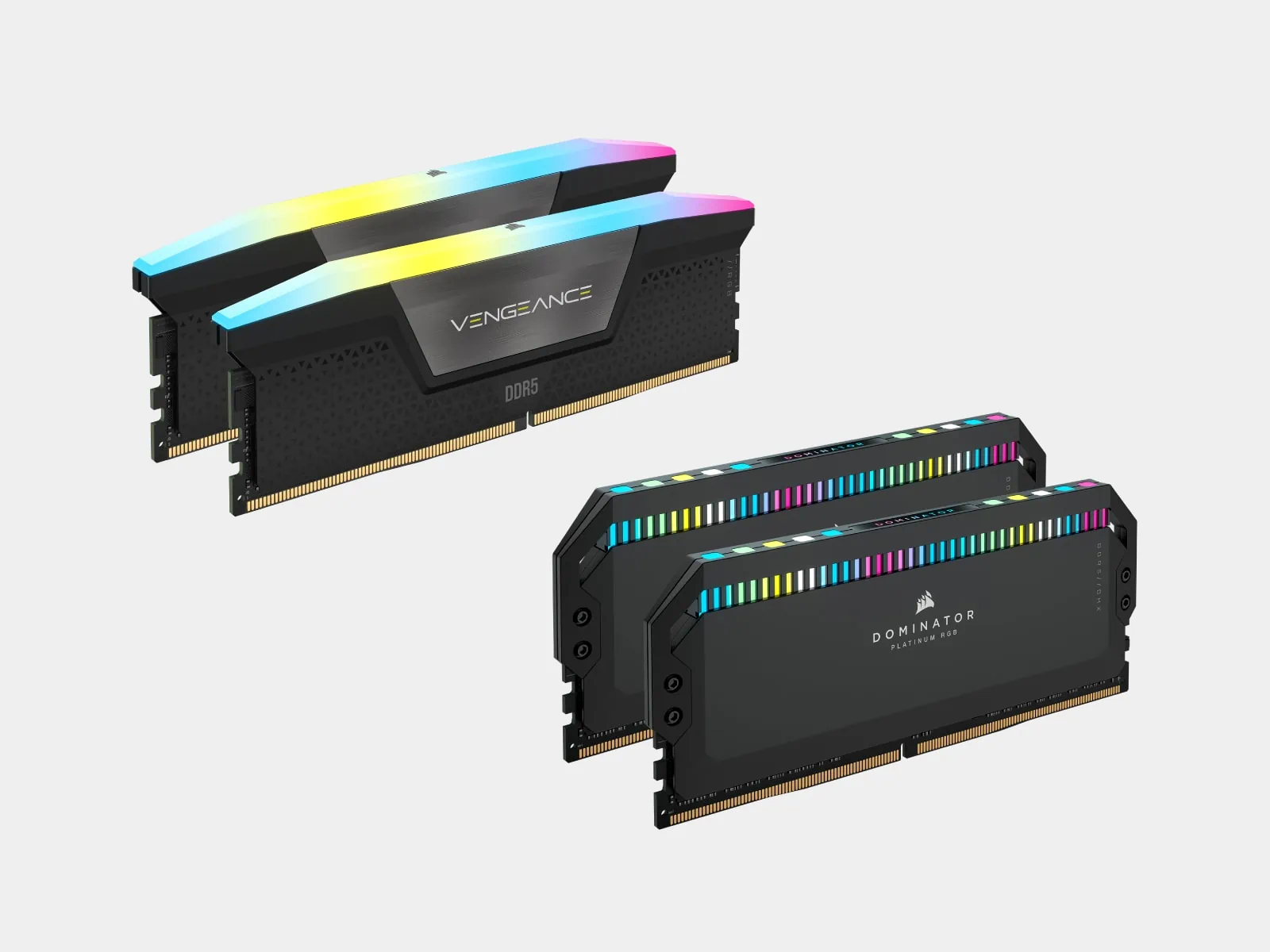 Corsair Vengeance vs. Dominator RGB modules