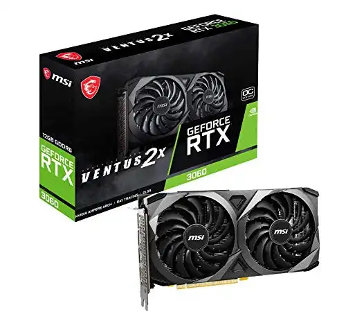 MSI RTX 3060 12GB GDRR6 192-Bit Graphics Card