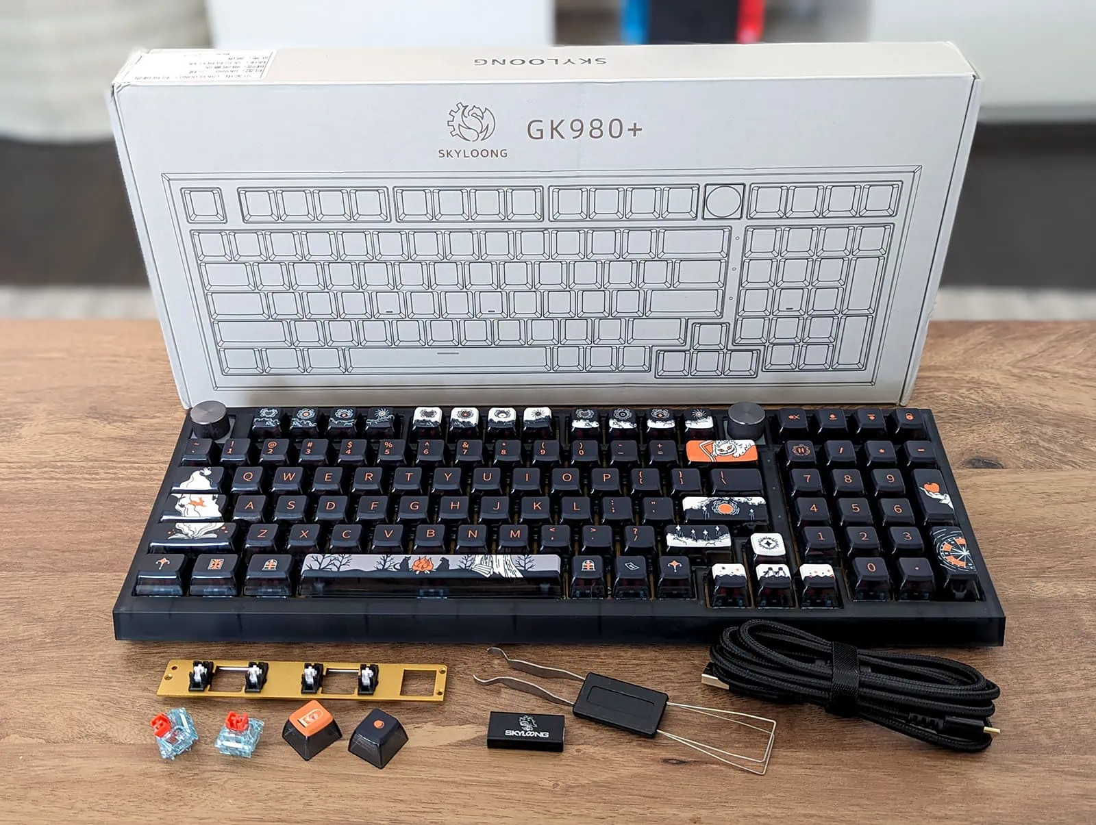 Skyloong GK980 Packaging and accessories