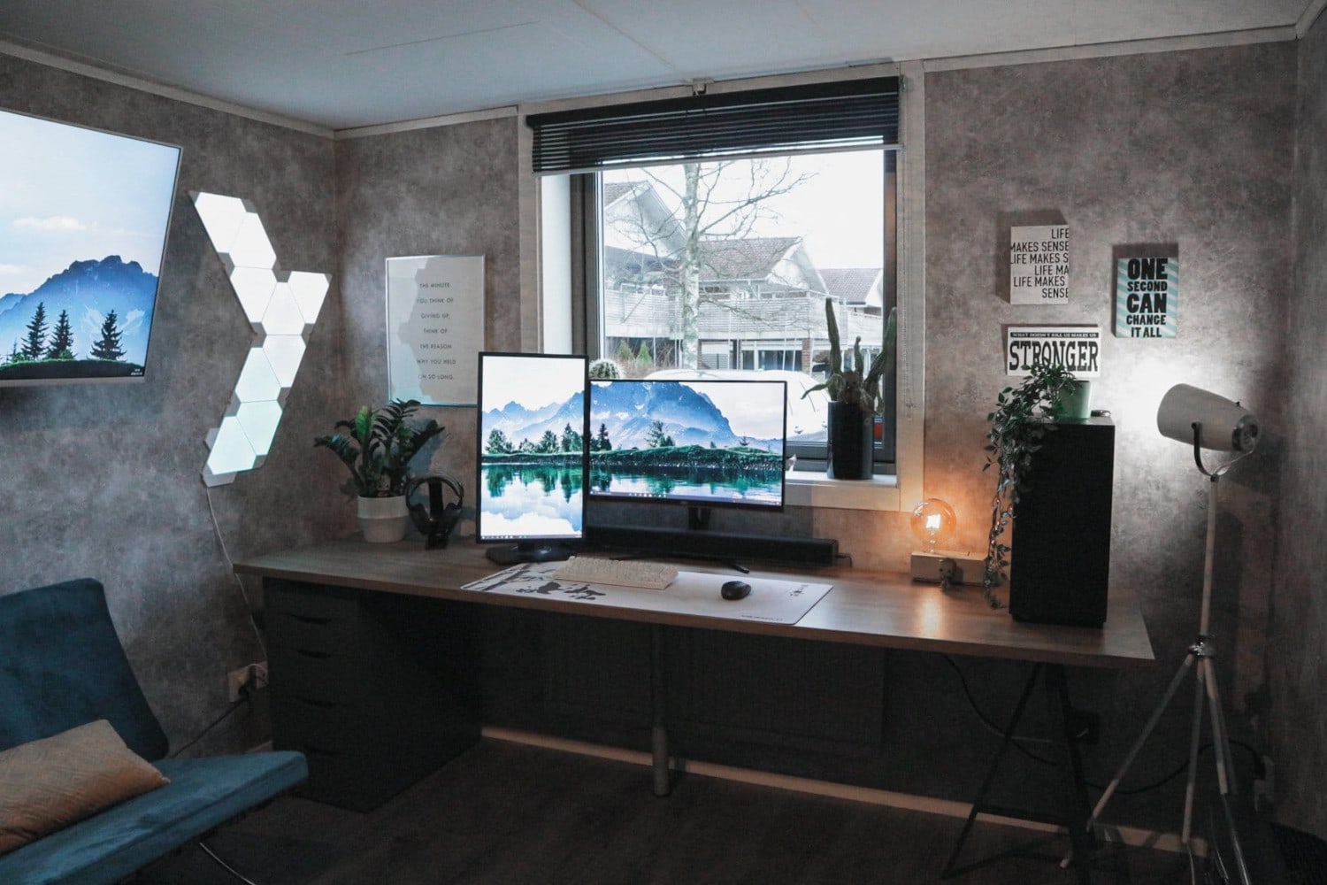 Vertical monitor setup