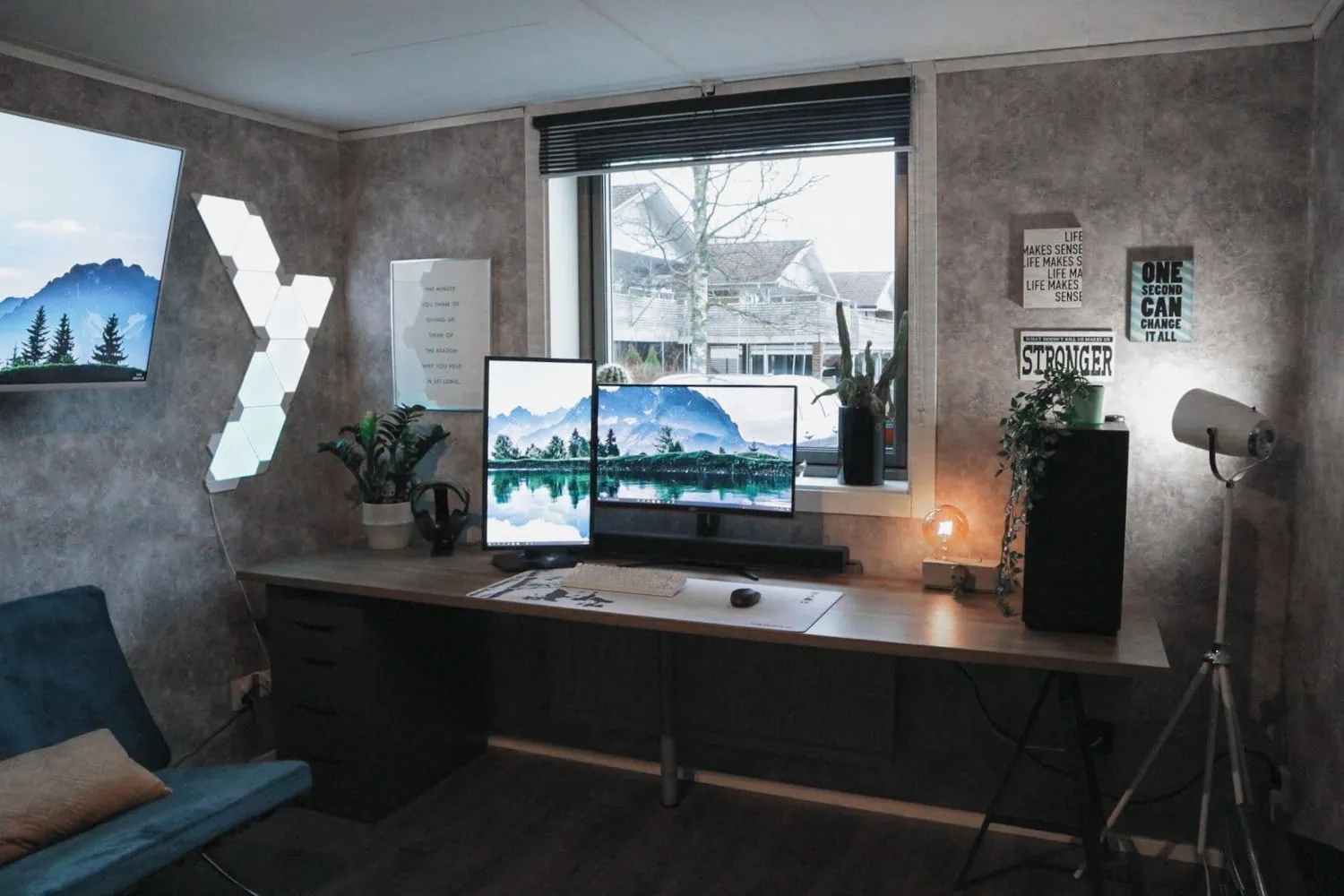 Vertical monitor setup