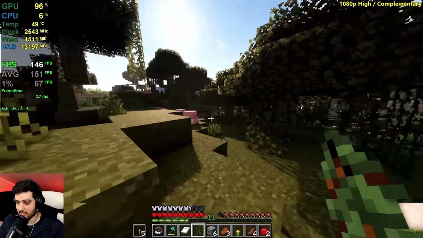 AMD Radeon RX 6600 Minecraft performance