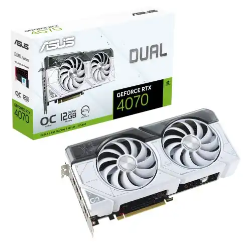 Asus Dual GeForce RTX™ 4070 White OC Edition Graphics Card