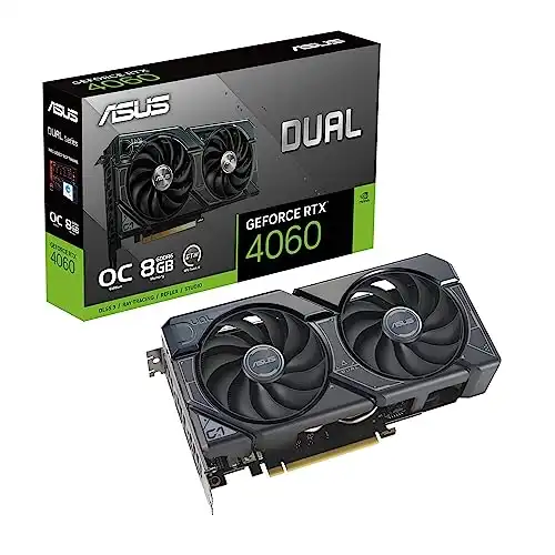 Asus Dual GeForce RTX 4060 OC Edition Graphics Card