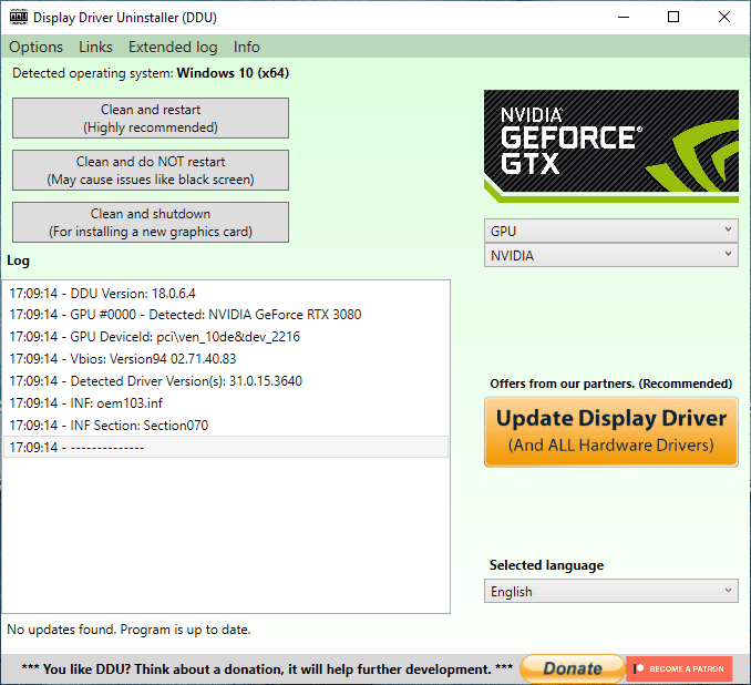 Display Driver Uninstaller
