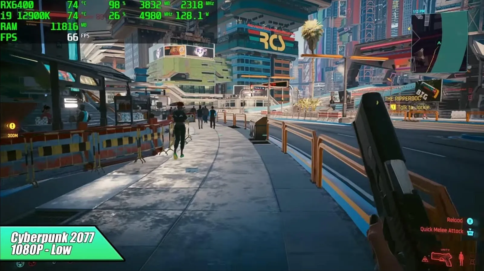 AMD Radeon RX 6400 Cyberpunk 2077