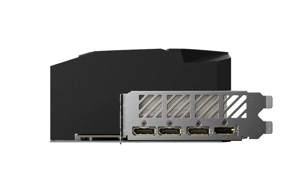 Display outputs on a Gigabyte RTX 4080. Source: Gigabyte