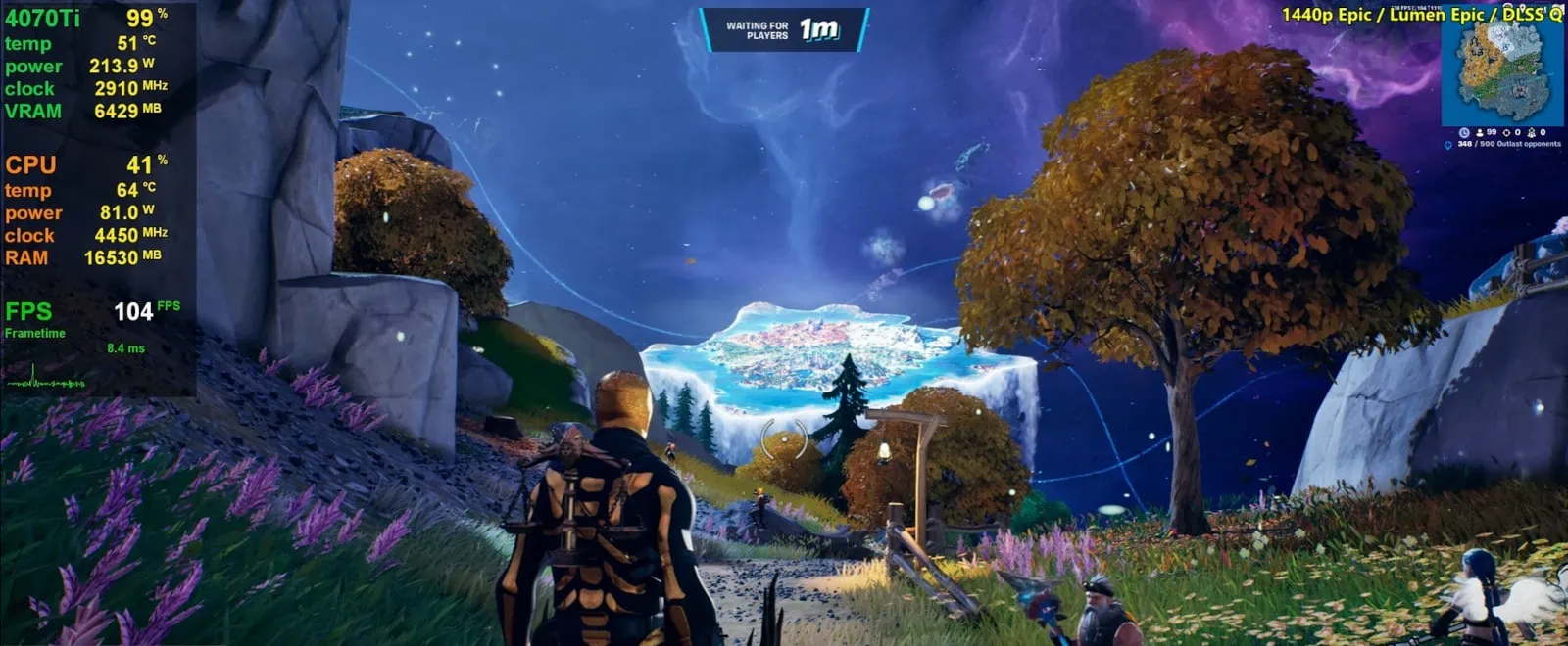 Nvidia GeForce RTX 4070 Ti Fortnite performance